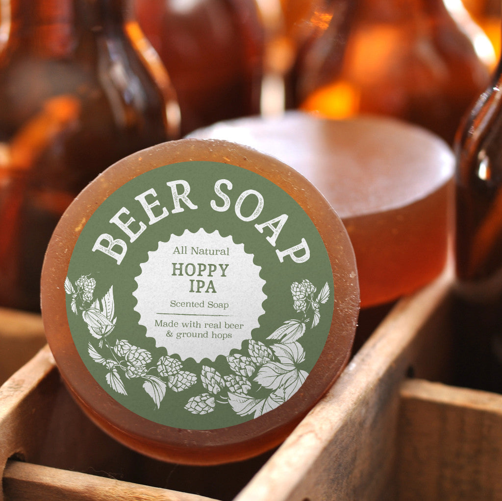 Beer Soap with IPA and Ground Hops