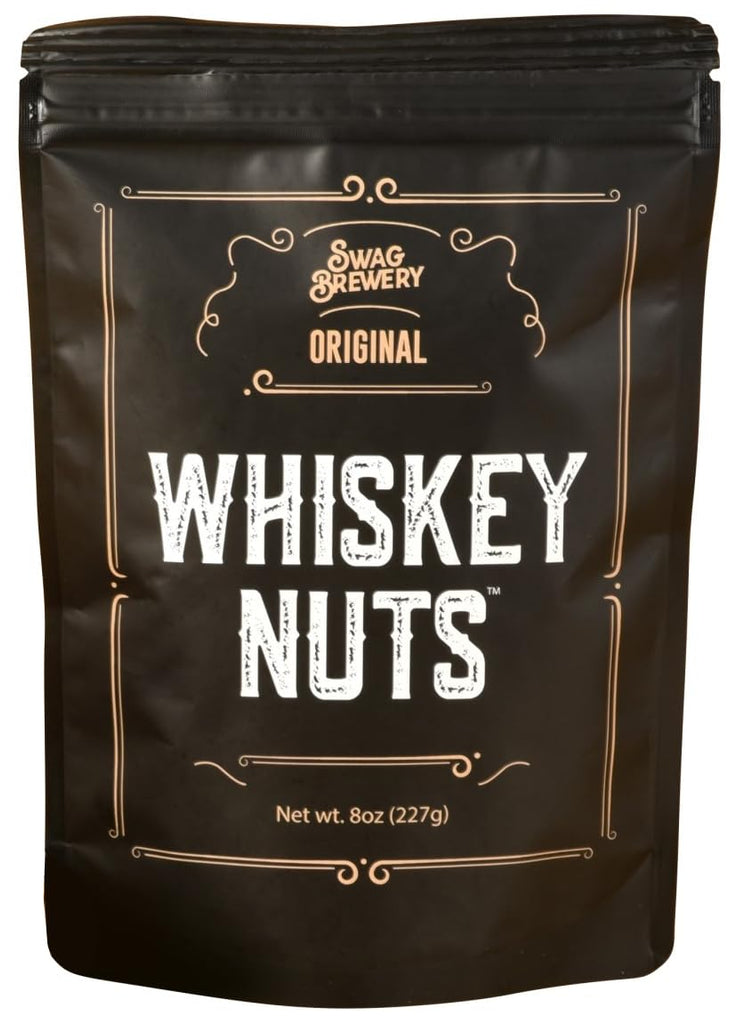 Whiskey Nuts - Gourmet Mix of Slightly Sweet and Salty Almonds, Peanuts, Corn Nuts, & Honey Roasted Sesame Sticks That Brings Out The Flavor Of Whiskey