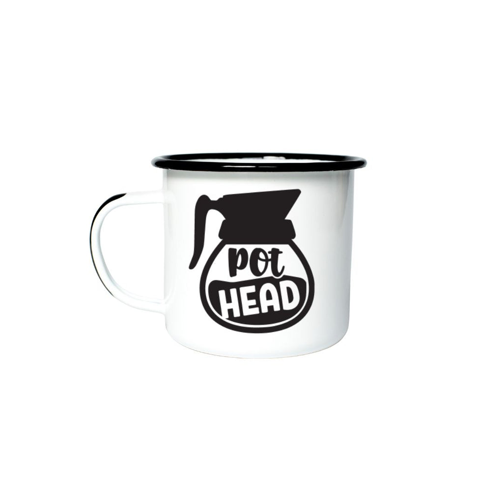 POT HEAD - Enamel Campfire Mug