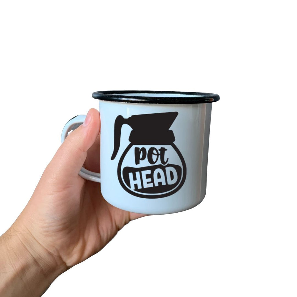 POT HEAD - Enamel Campfire Mug