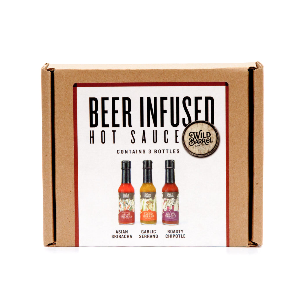 Beer-Infused Hot Sauce (3-Pack)