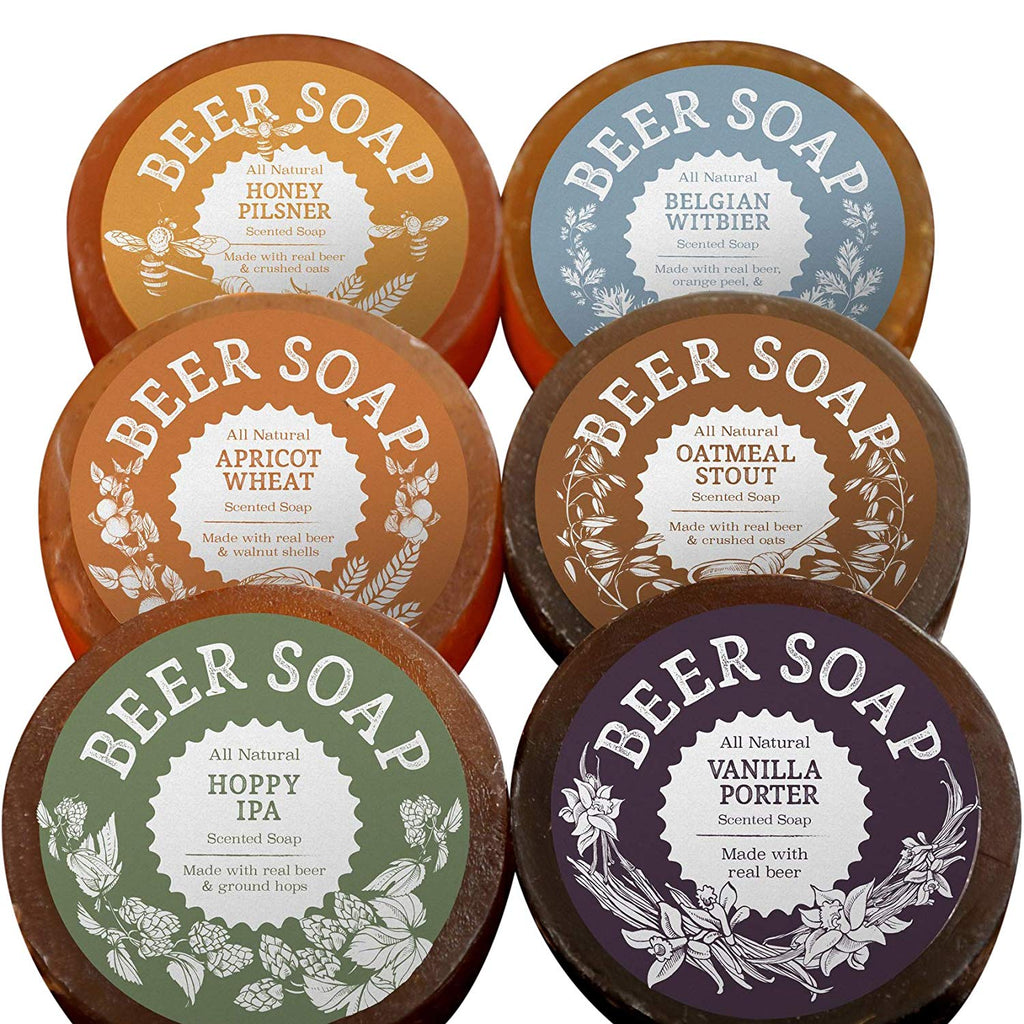 Beer Soap 6-pack - Perfect Gift For Beer Lovers + Made in USA + Actually Smells Good!