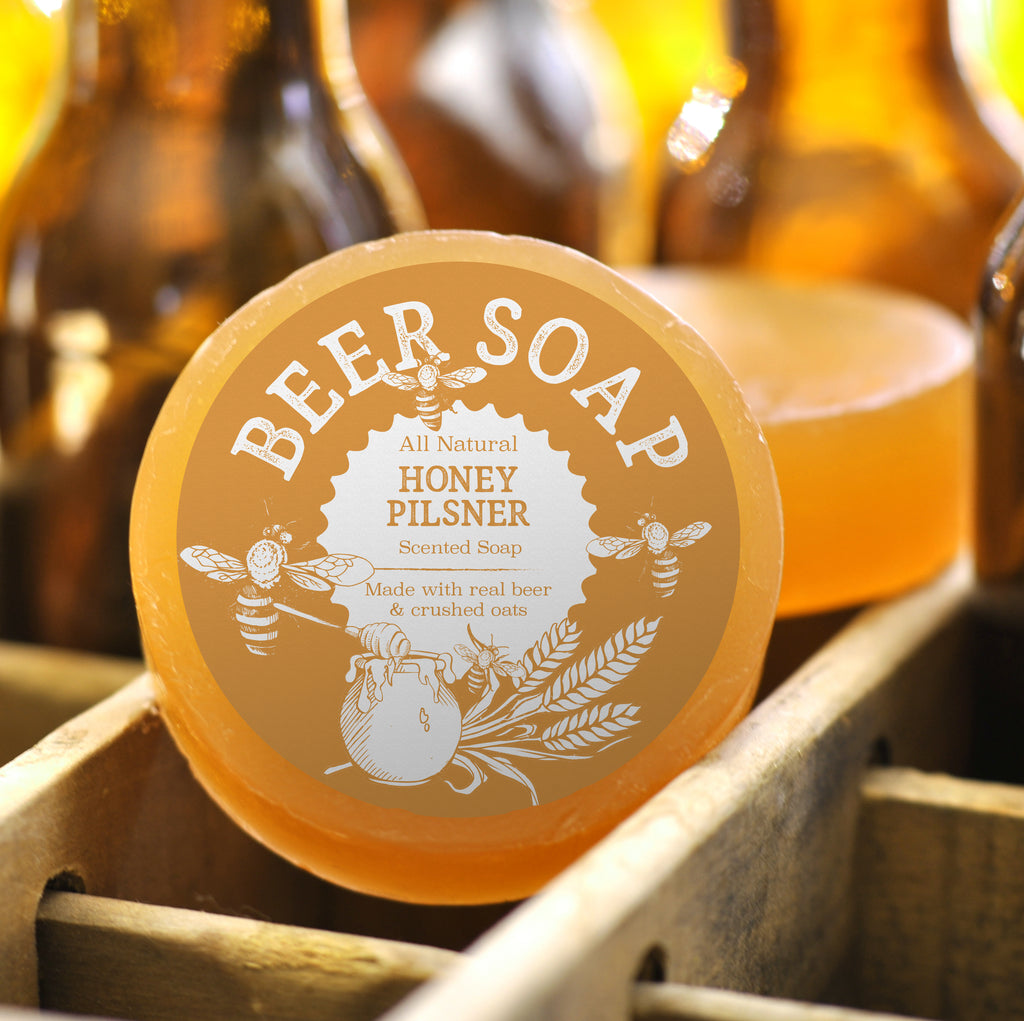 Beer Soap with Honey Pilsner and Oats