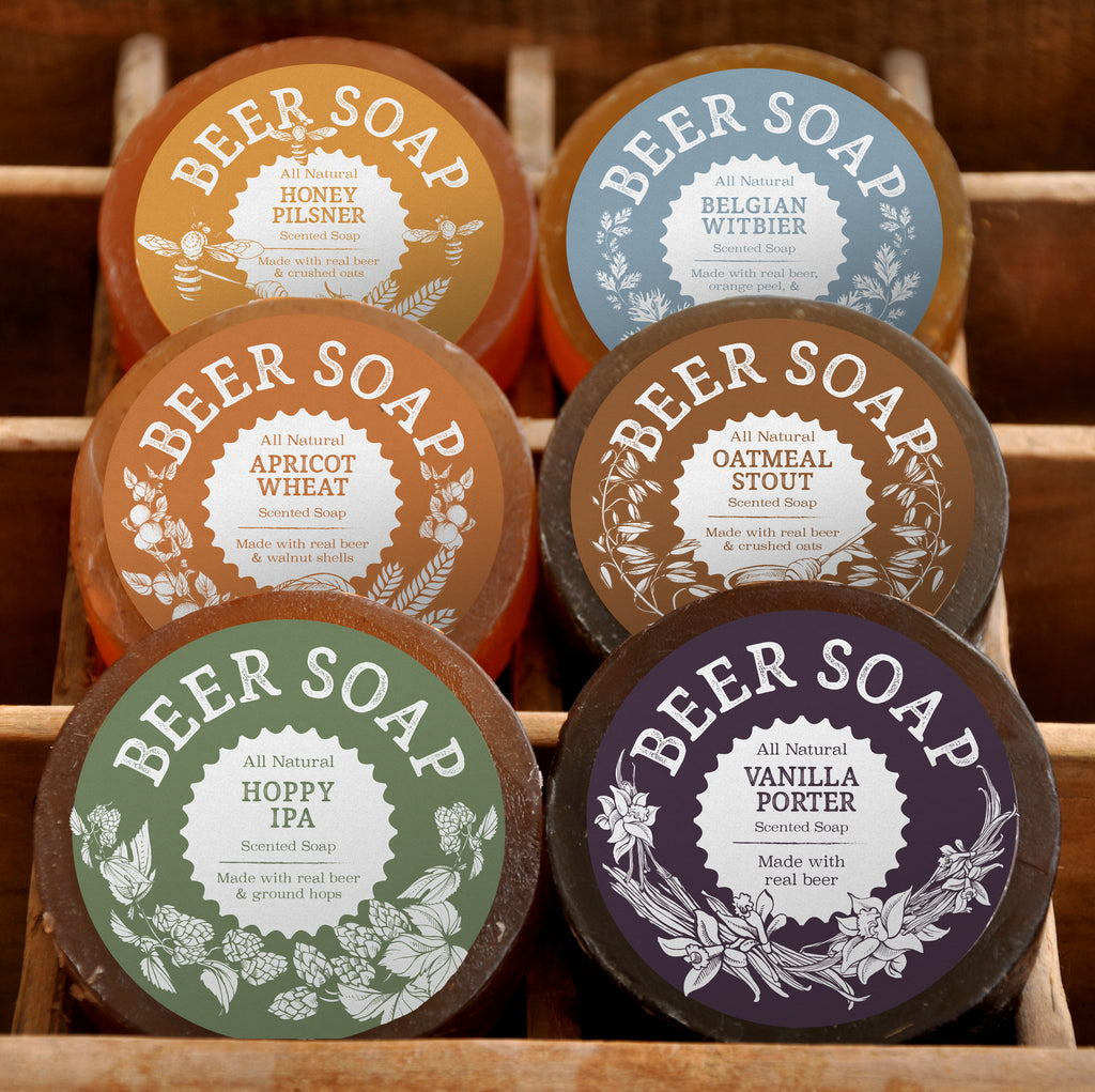 Beer Soap 6-pack - Perfect Gift For Beer Lovers + Made in USA + Actually Smells Good!