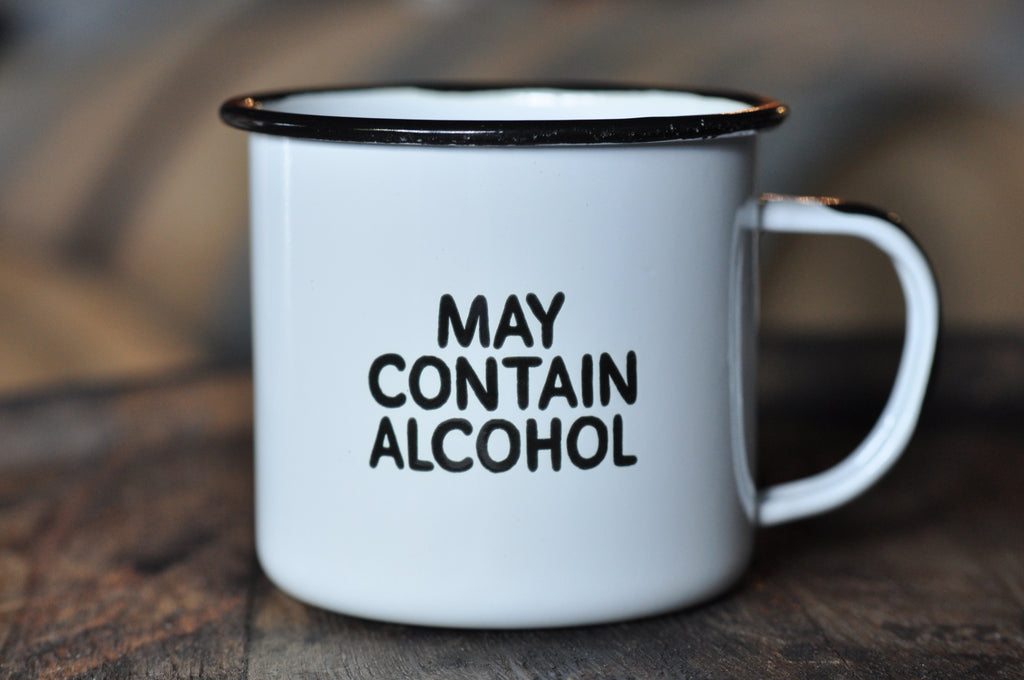 May Contain Alcohol - Enamel Campfire Mug