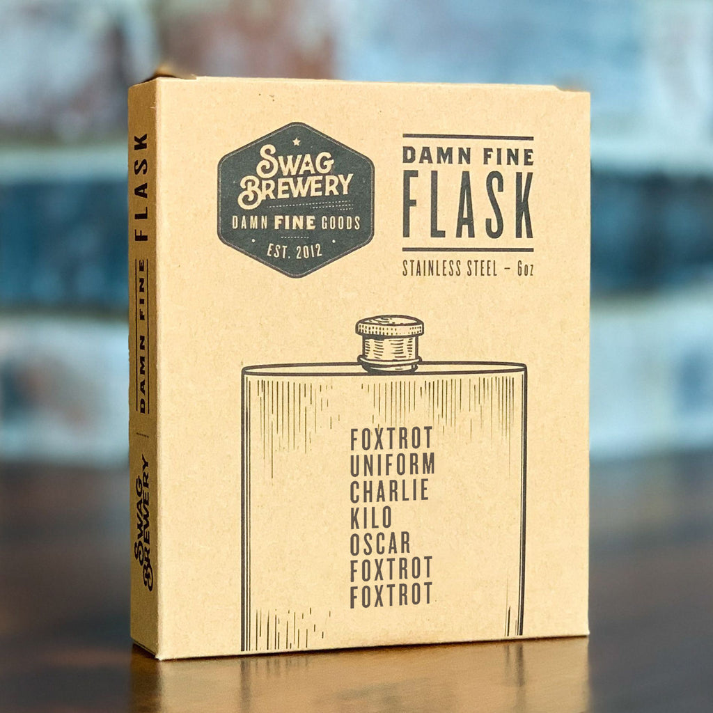 Foxtrot Uniform Charlie Kilo Oscar Foxtrot Foxtrot Flask - Honest Flask