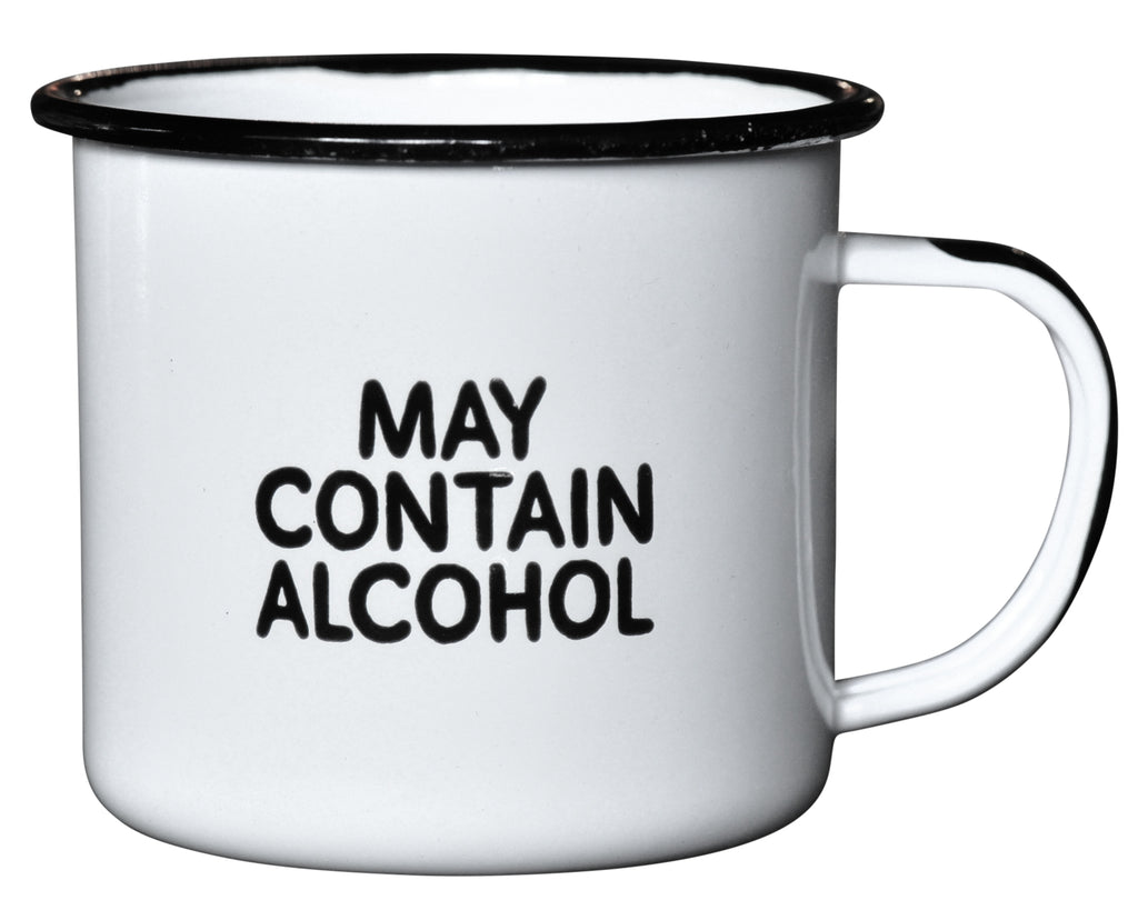 May Contain Alcohol - Enamel Campfire Mug
