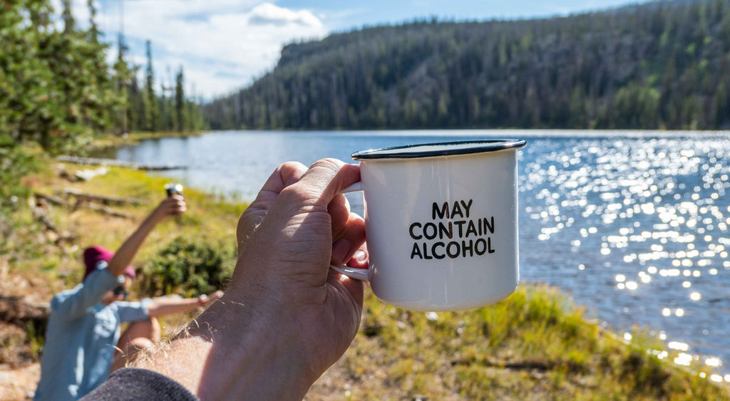 May Contain Alcohol - Enamel Campfire Mug