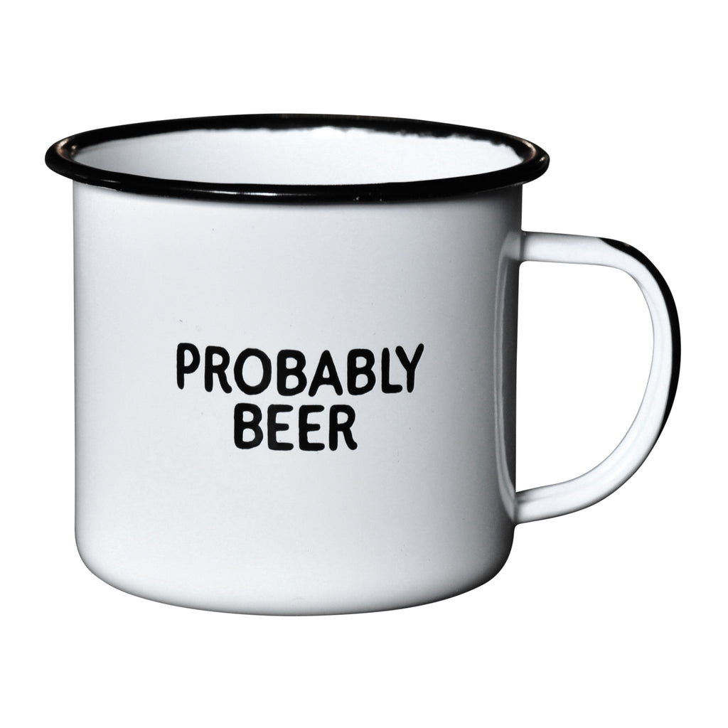 Probably Beer - Enamel Campfire Mug