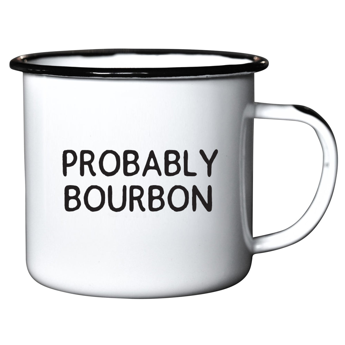 Probably Bourbon - Enamel Campfire Mug | Swag Brewery