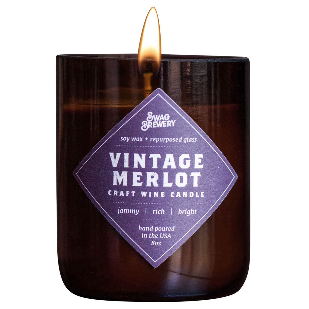 Vintage Merlot Wine Candle