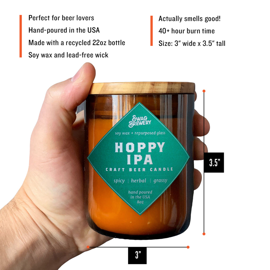 Brew Candle 3-Pack (Hoppy IPA + Bourbon Whiskey + Vintage Merlot)
