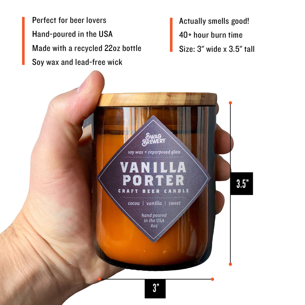 Brew Candle 3-Pack (Breakfast Stout + Hard Cider + Vanilla Porter)