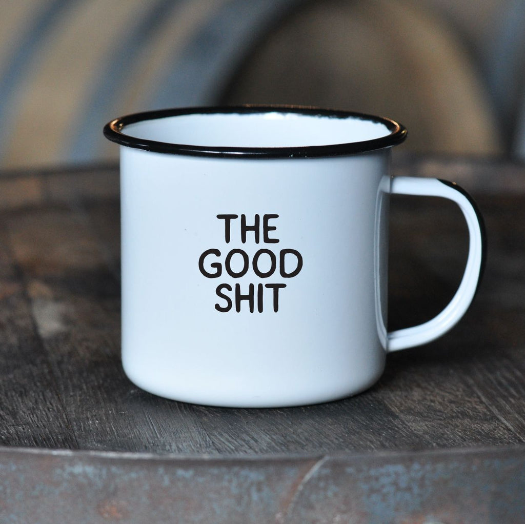 The Good Shit - Enamel Campfire Mug