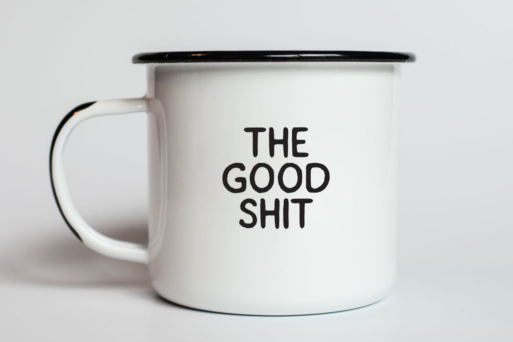 The Good Shit - Enamel Campfire Mug