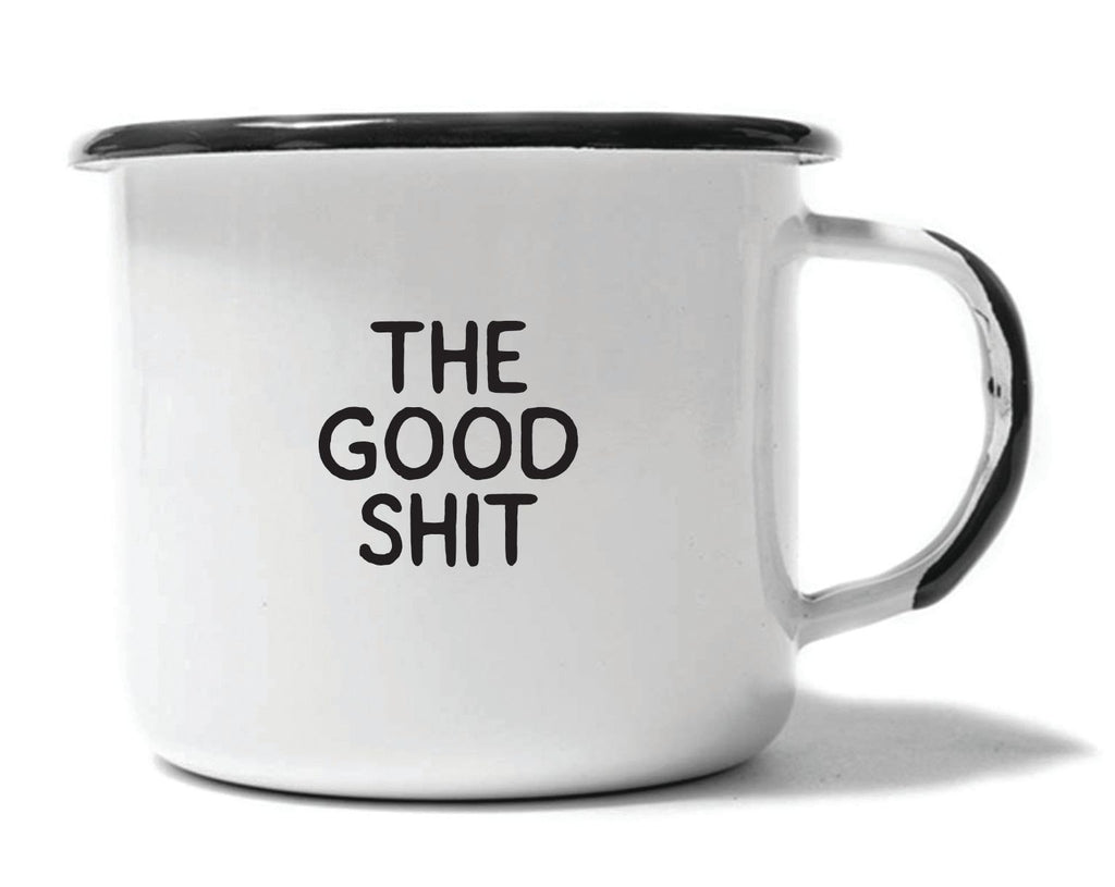 The Good Shit - Enamel Campfire Mug