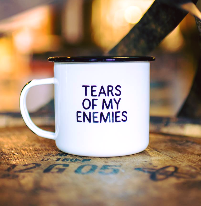 Tears of My Enemies - Enamel Campfire Mug